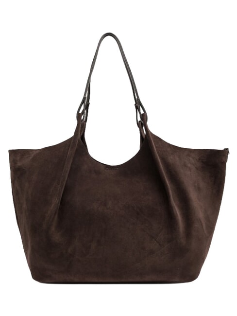 DUA Schultertasche, Leder Mokka - Damentaschen