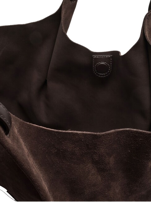 DUA Schultertasche, Leder Mokka - Damentaschen