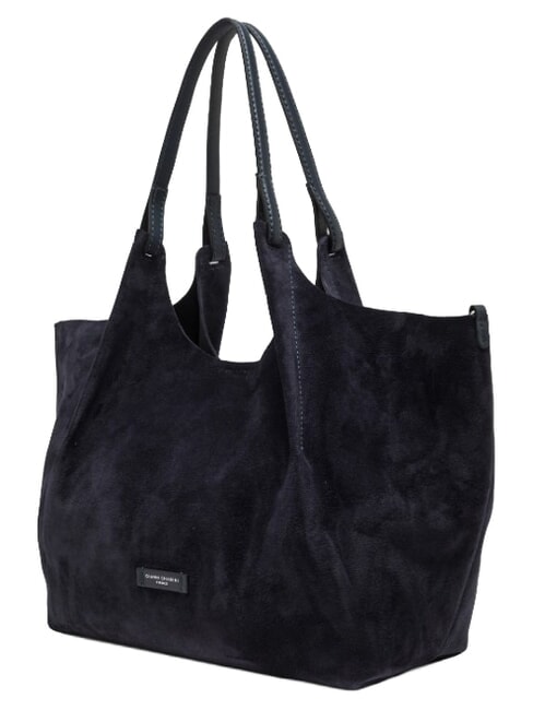 DUA Schultertasche, Leder Nacht - Damentaschen