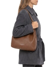 GIANNI CHIARINI DUA Gro&szlig;e Umh&auml;ngetasche aus Leder Waln&uuml;sse - Damentaschen - 2