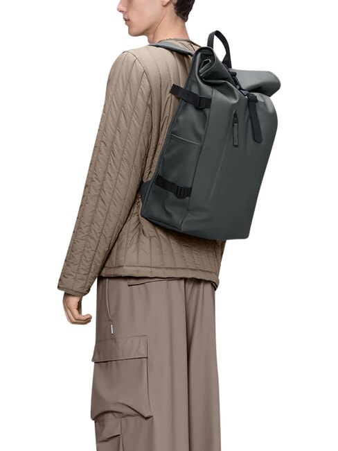 ROLLTOP RUCKSACK Rucksack Dunkelgrau - Rucks&auml;cke f&uuml;r Schule &amp; Freizeit