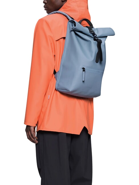 ROLLTOP RUCKSACK Gro&szlig;er wasserdichter Rucksack blaue D&auml;mmerung - Rucks&auml;cke f&uuml;r Schule &amp; Freizeit