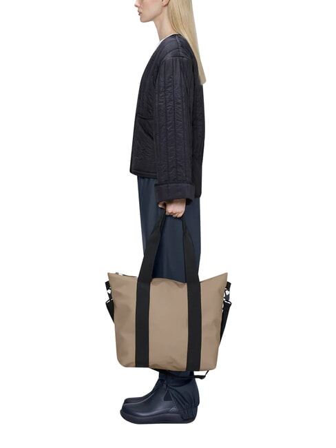 TOTE BAG MINI Wasserdichte Tasche Beige - Damentaschen