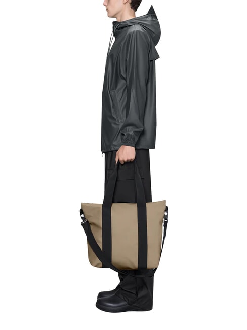 TOTE BAG MINI Wasserdichte Tasche Beige - Damentaschen