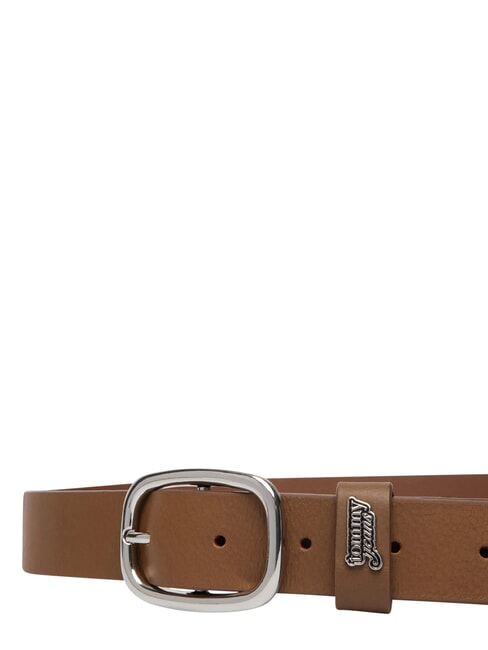 TJW OVAL Lederg&uuml;rtel dunkles Hochlandkhaki - G&uuml;rtel