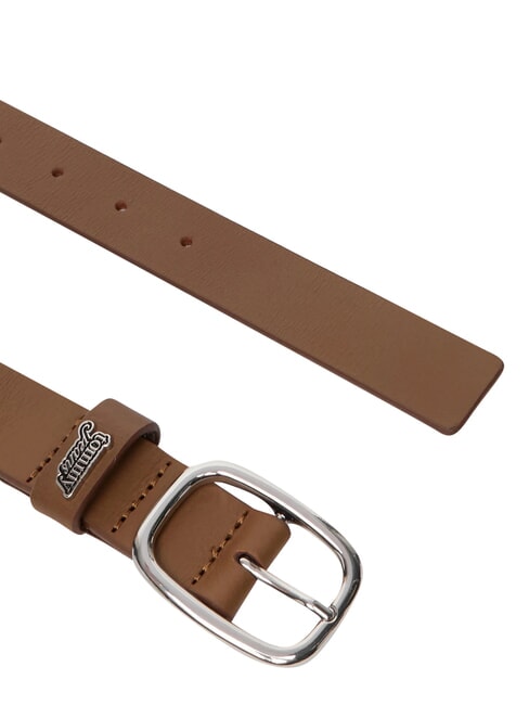 TJW OVAL Lederg&uuml;rtel dunkles Hochlandkhaki - G&uuml;rtel