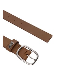 TOMMY HILFIGER TJW OVAL Lederg&uuml;rtel dunkles Hochlandkhaki - G&uuml;rtel - 3