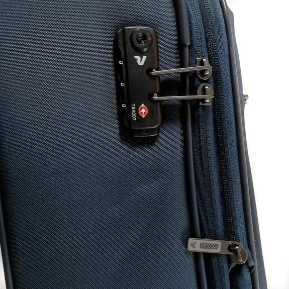 Trolley ACTION-Linie, Handgep&auml;ck, erweiterbar Blau - Handgep&auml;ck
