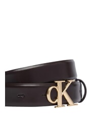 CALVIN KLEIN ROUND CK BUCKLE Lederg&uuml;rtel k&ouml;stliches/antikes Silber - G&uuml;rtel - 3