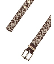 TOMMY HILFIGER TH SQUARE G&uuml;rtel klassisches Khaki - G&uuml;rtel - 4