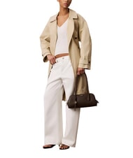 CALVIN KLEIN EMBLEM TRIO Umh&auml;ngetasche k&ouml;stliches/antikes Silber - Damentaschen - 2