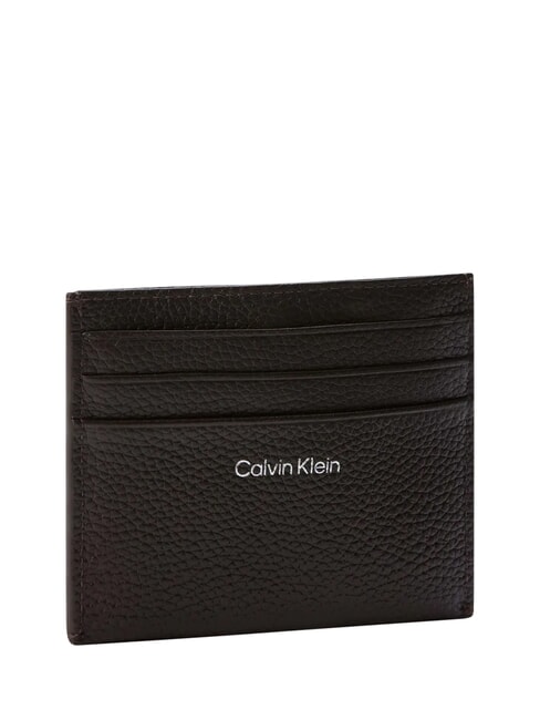 HARDWARE EMBLEM PEBB Flacher Kartenhalter aus Leder k&ouml;stliches/antikes Silber - Brieftaschen Damen