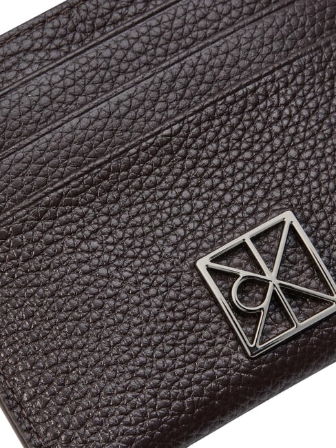 HARDWARE EMBLEM PEBB Flacher Kartenhalter aus Leder k&ouml;stliches/antikes Silber - Brieftaschen Damen