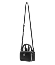 CALVIN KLEIN CONTRAST CK Mini-Handtasche mit Schulterriemen auf Schwarz - Damentaschen - 4