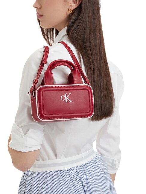CONTRAST CK Mini-Handtasche mit Schulterriemen Bordeaux-Wein - Damentaschen