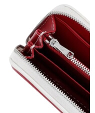 CALVIN KLEIN CONTRAST CK Kleine Geldb&ouml;rse Bordeaux-Wein - Brieftaschen Damen - 5
