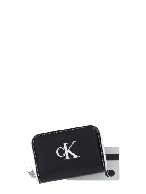 CONTRAST CK Kleine Geldb&ouml;rse auf Schwarz - Brieftaschen Damen