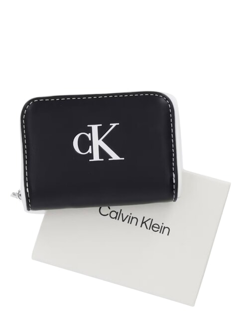 CONTRAST CK Kleine Geldb&ouml;rse auf Schwarz - Brieftaschen Damen