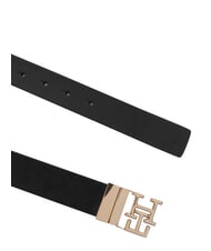 TOMMY HILFIGER TH LOGO Doppelseitiger Lederg&uuml;rtel - G&uuml;rtel