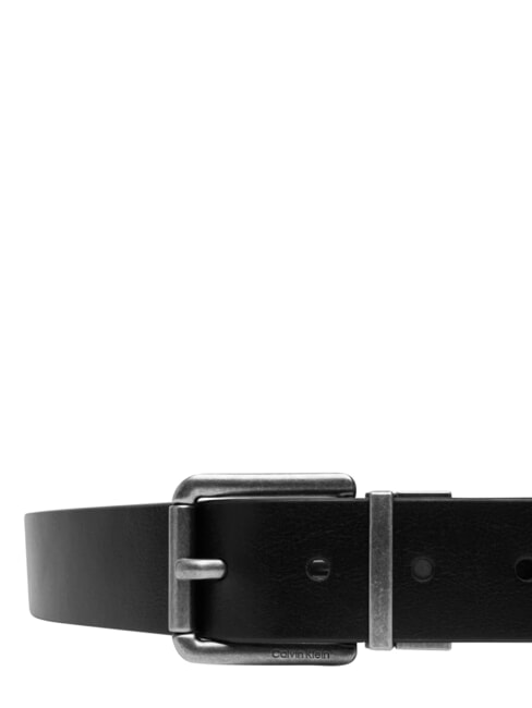 CASUAL ROLLER Wendbarer Lederg&uuml;rtel schwarz/ck dunkelbraun/antik s - G&uuml;rtel