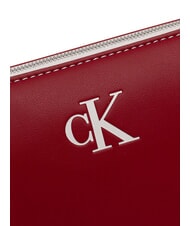 CALVIN KLEIN CONTRAST CK Umh&auml;ngetasche Bordeaux-Wein - Damentaschen - 4
