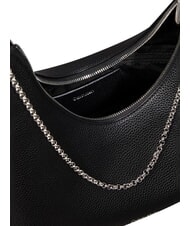 CALVIN KLEIN EMBLEM HW Umh&auml;ngetasche auf Schwarz - Damentaschen - 4