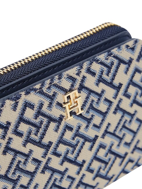 TH ICON Kleine Geldb&ouml;rse mit Rei&szlig;verschluss blau mono - Brieftaschen Damen