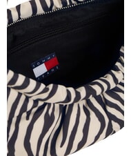 TOMMY HILFIGER TJW ICON Umh&auml;ngetasche Zebramuster-Zeitungspapier - Damentaschen - 4