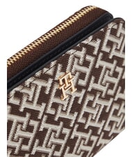 TOMMY HILFIGER TH ICON Kleine Geldb&ouml;rse mit Rei&szlig;verschluss neutral mono - Brieftaschen Damen - 4