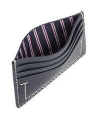 TOMMY HILFIGER TH MICRO FLAG Flacher Kartenhalter aus Leder Raum blau - Brieftaschen Herren - 3