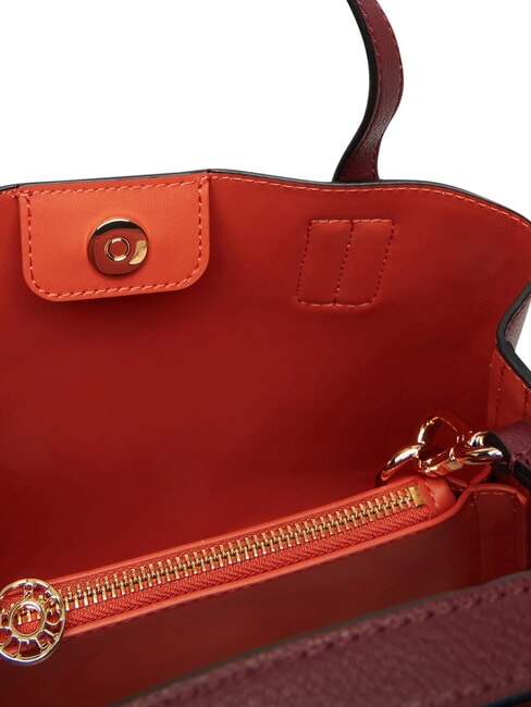 TH ICON Handtasche mit Schulterriemen Samtbraun - Damentaschen