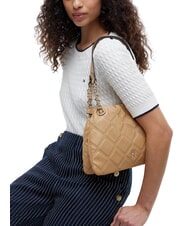 TOMMY HILFIGER TH FEMININE Gesteppte Schultertasche klassisches Khaki - Damentaschen - 2