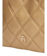 TOMMY HILFIGER TH FEMININE Gesteppte Schultertasche klassisches Khaki - Damentaschen - 5