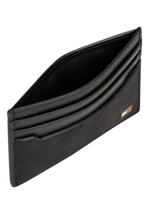 TH SOHO Flacher Kartenhalter aus Leder Schwarz - Brieftaschen Herren