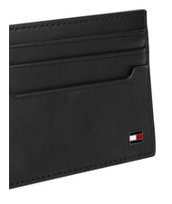 TOMMY HILFIGER TH SOHO Flacher Kartenhalter aus Leder Schwarz - Brieftaschen Herren - 4