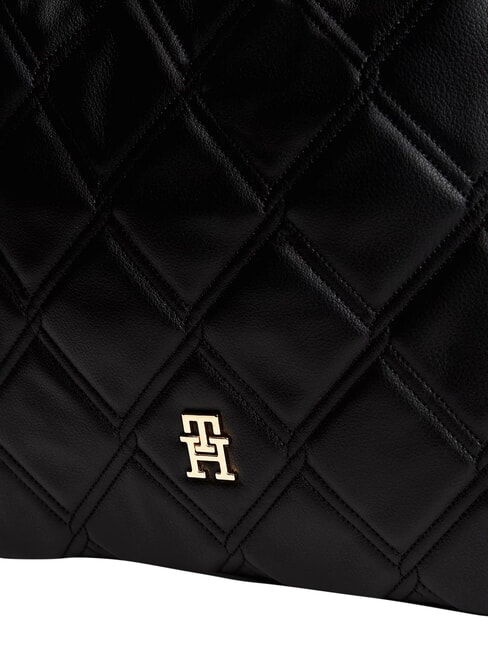 TH FEMININE Gesteppte Schultertasche Schwarz - Damentaschen