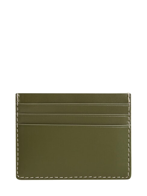 TH MICRO FLAG Flacher Kartenhalter aus Leder Olivenholz - Brieftaschen Herren