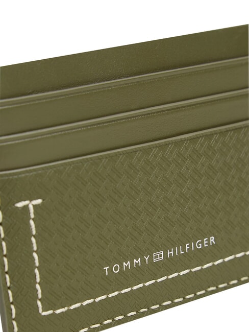TH MICRO FLAG Flacher Kartenhalter aus Leder Olivenholz - Brieftaschen Herren