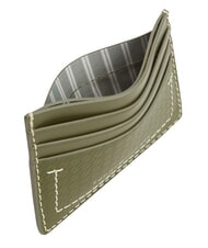 TOMMY HILFIGER TH MICRO FLAG Flacher Kartenhalter aus Leder Olivenholz - Brieftaschen Herren - 4