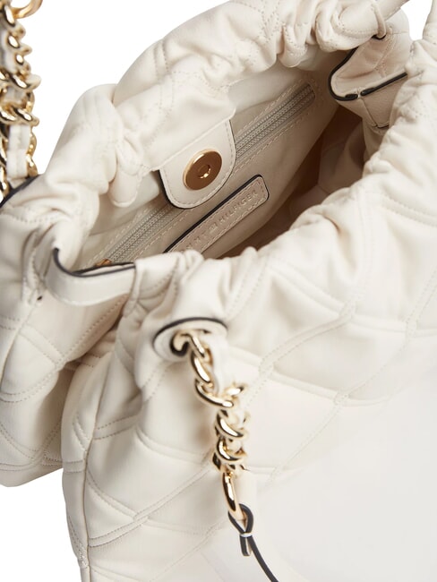 TH FEMININE Gesteppte Schultertasche weiche Creme - Damentaschen