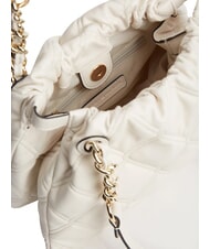 TOMMY HILFIGER TH FEMININE Gesteppte Schultertasche weiche Creme - Damentaschen - 4