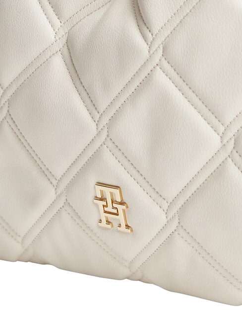 TH FEMININE Gesteppte Schultertasche weiche Creme - Damentaschen