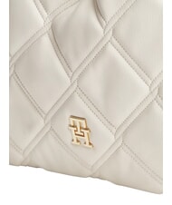 TOMMY HILFIGER TH FEMININE Gesteppte Schultertasche weiche Creme - Damentaschen - 5