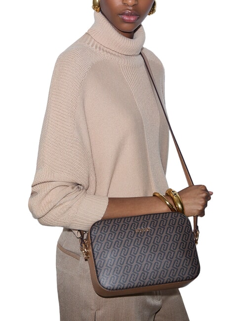 MANHATTAN Mini-Tasche mit verstellbarem Schultergurt Wildleder- - Damentaschen