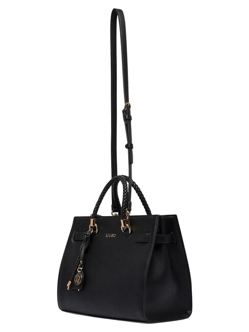 MANHATTAN Handtaschen-Shopper mit Schulterriemen SCHWARZ - Damentaschen