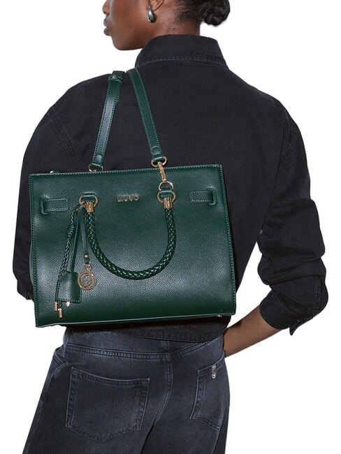 MANHATTAN Handtaschen-Shopper mit Schulterriemen Wald - Damentaschen