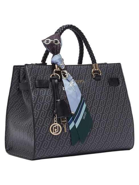 MANHATTAN Handtaschen-Shopper mit Schulterriemen SCHWARZ - Damentaschen
