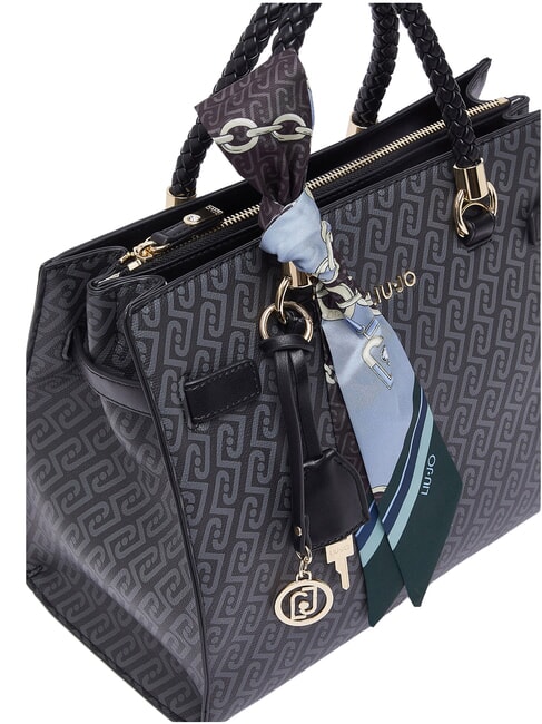 MANHATTAN Handtaschen-Shopper mit Schulterriemen SCHWARZ - Damentaschen