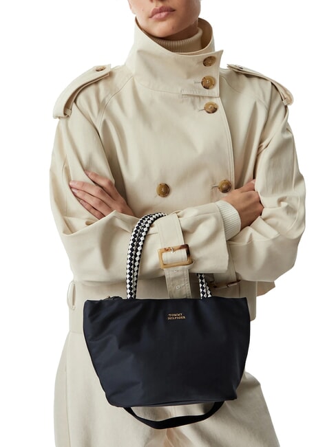 TH MARINA Schultertasche mit Schultergurt Raum blau - Damentaschen