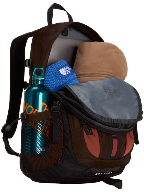 HOT SHOT 30-Liter-Reiserucksack Dunkelbraun/Kupferschlamm/Schwarz - Rucks&auml;cke f&uuml;r Schule &amp; Freizeit